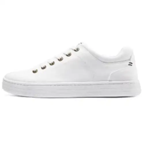 Skechers BOBS COPA Abrasion Resistant Lightweight Wear resistant And Lightweight Low top Canvas Shoes Men's White