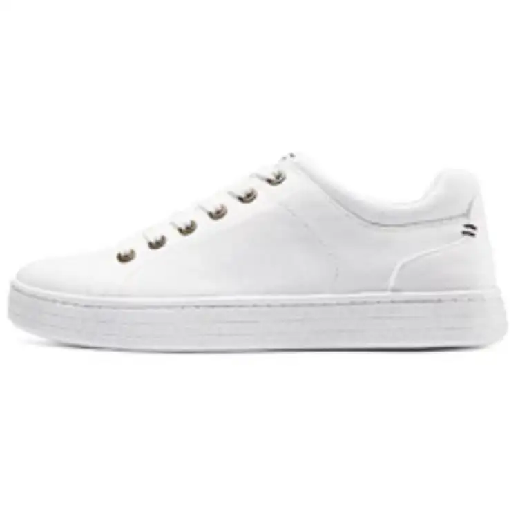 Skechers BOBS COPA Abrasion Resistant Lightweight Wear resistant And Lightweight Low top Canvas Shoes Men's White