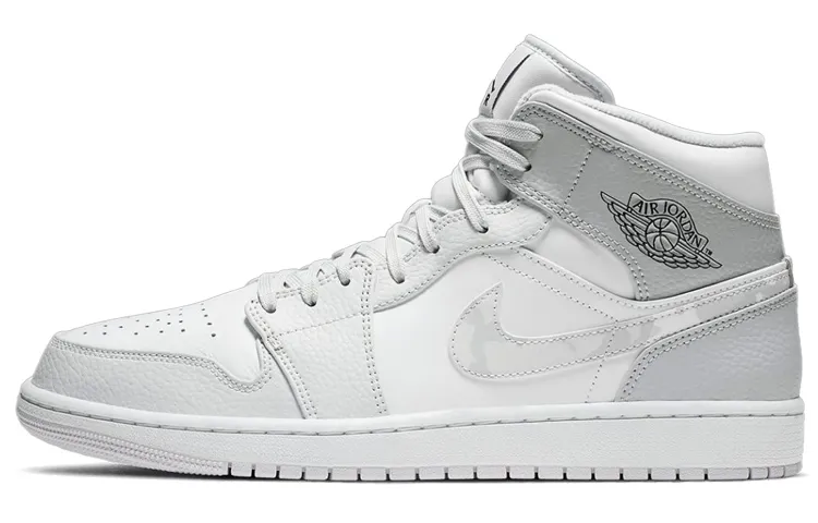 Air Jordan 1 Mid 'Swoosh Logo Grey Camo'