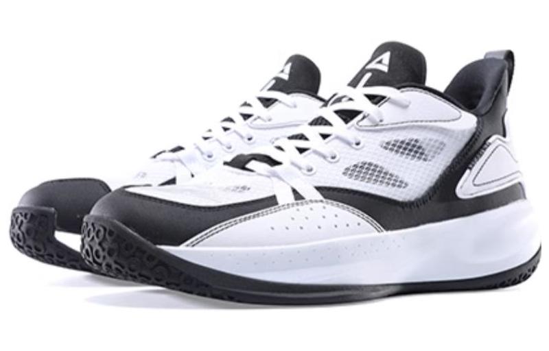 PEAK Cushioning Mid top Performance Basketball Shoes Men’s White Black