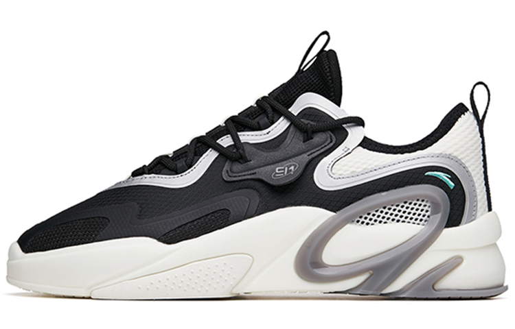 Anta AT91 Low top Skateboard Shoes Men's Black White Gray
