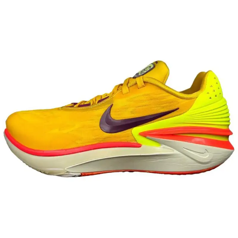 Nike Air Zoom G.T. Cut 2 Slip Resistant Abrasion Resistant Low top Basketball Shoes Men's Yellow