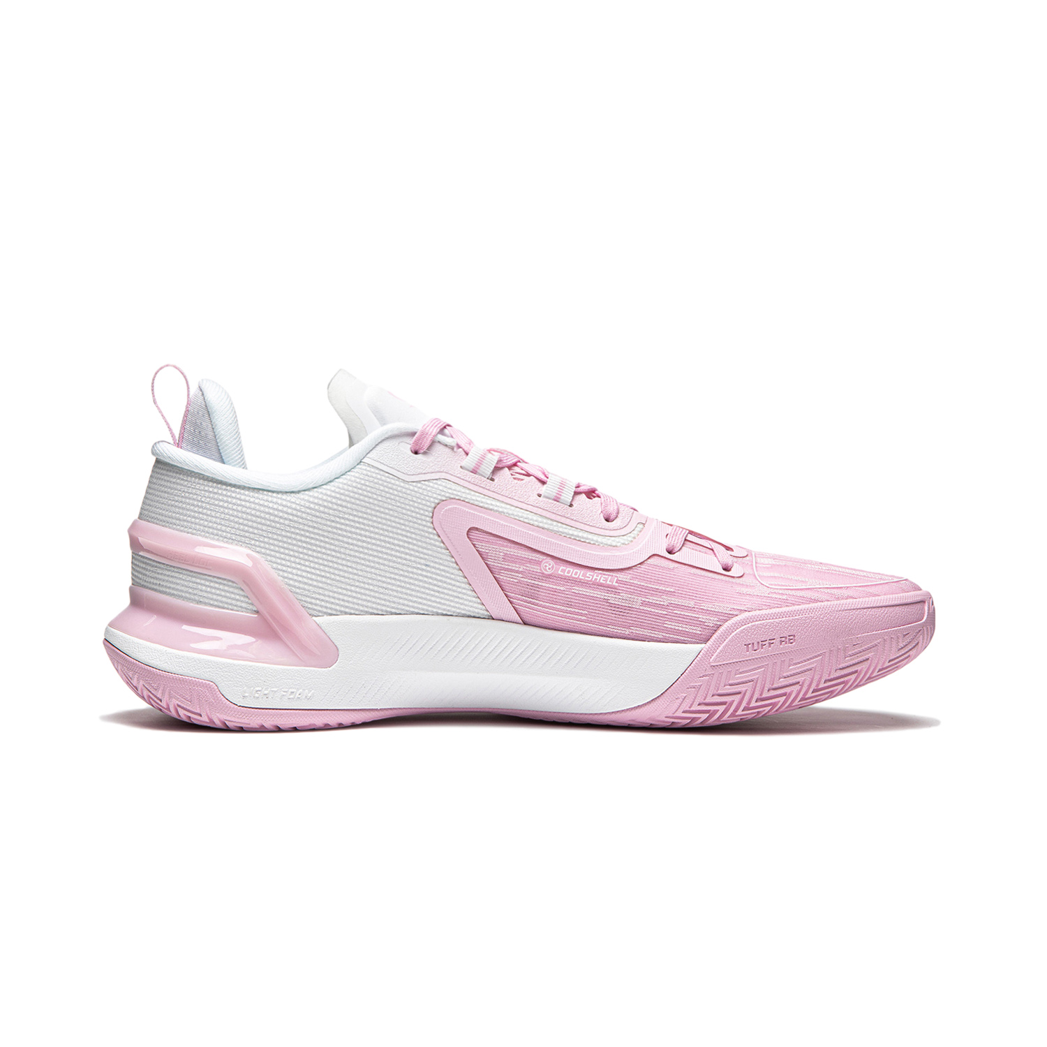Li Ning Liren Assassin 1 Basketball Shoes Men’s Low Top Soft Cherry Blossom Pink/Standard White