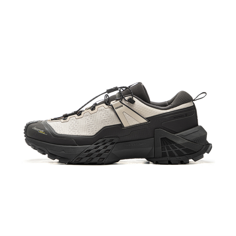 Li Ning Outdoor CF Tracing, Xingchuan Pro Low top Hiking Shoes Unisex Black White