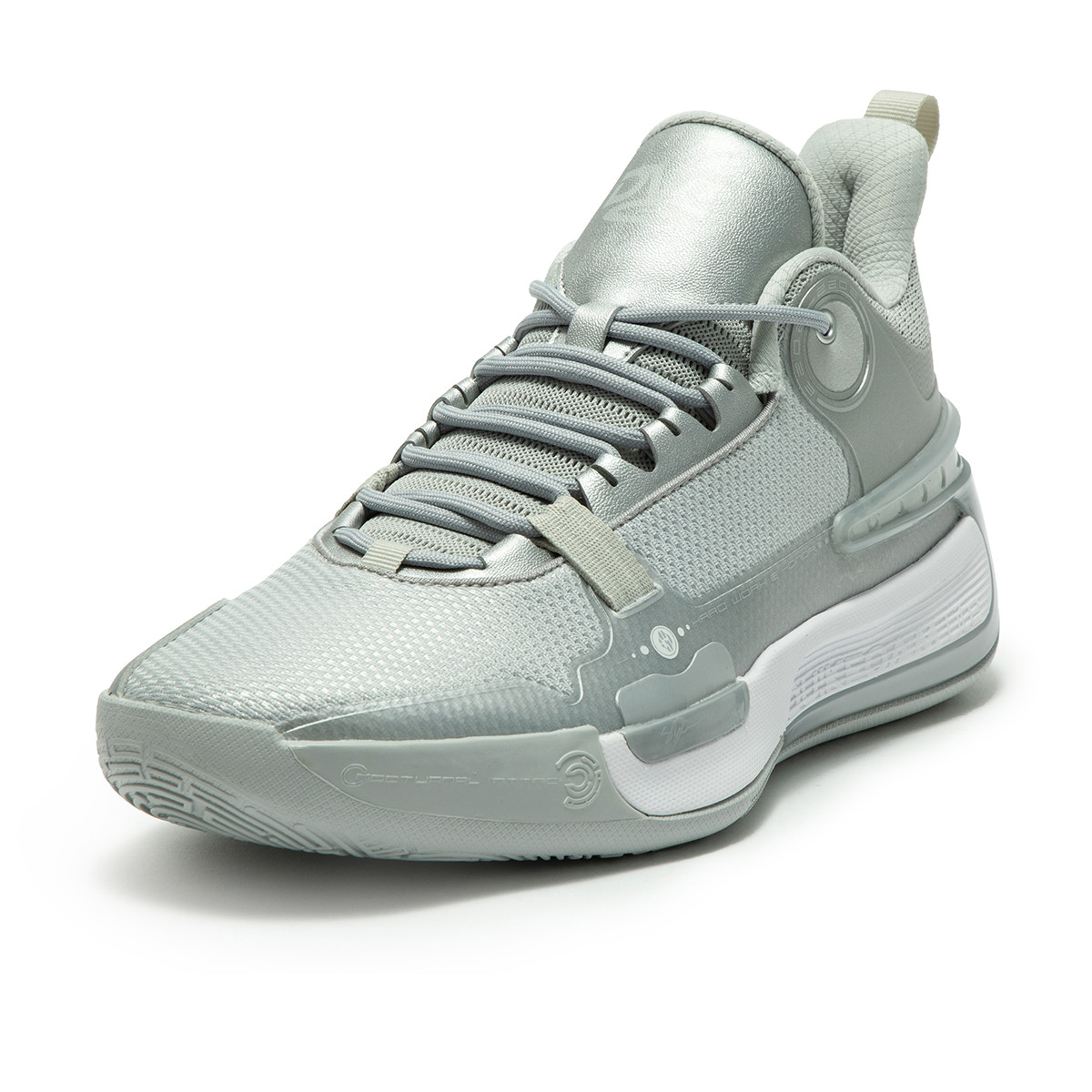 361° Cushioning, Wear Resistant Low top Basketball Shoes Men’s Silver White