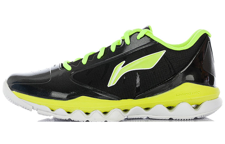 Li Ning Arc 3.0 Cushioning Slip Resistant Abrasion Resistant Coverage Low top Basketball Shoes Men’s Black Yellow