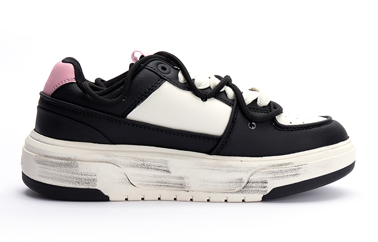 MLB Chunky Liner Low top Skateboard Shoes Unisex Black Pink