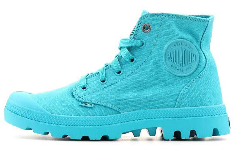 Palladium Mono Chrome Slip Resistant, Abrasion Resistant, Breathable High top Canvas Shoes Unisex Sky Blue