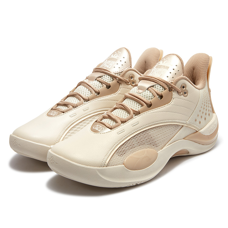 361° Team Joker Low top Basketball Shoes Men’s Beige Brown