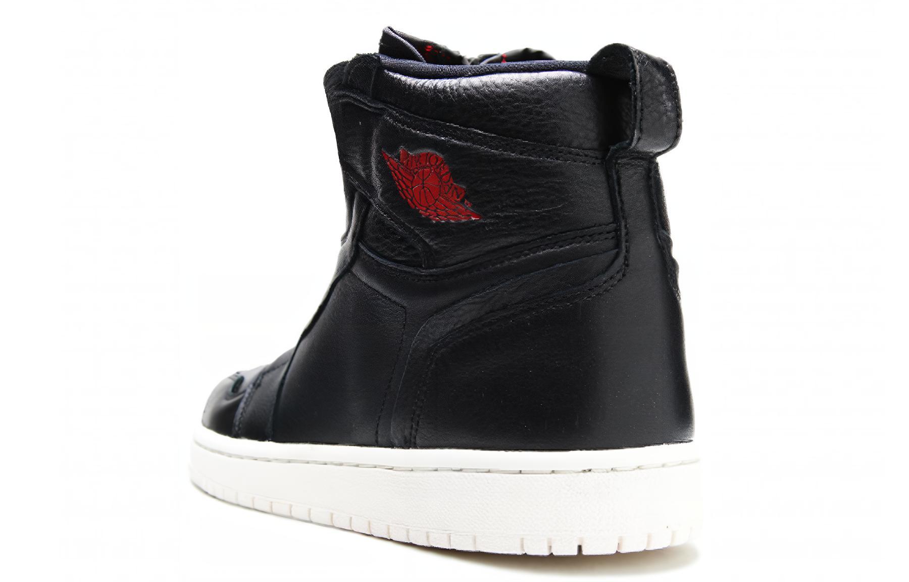 Jordan 1 Retro High Zip Black Gym Red Phantom Women’s