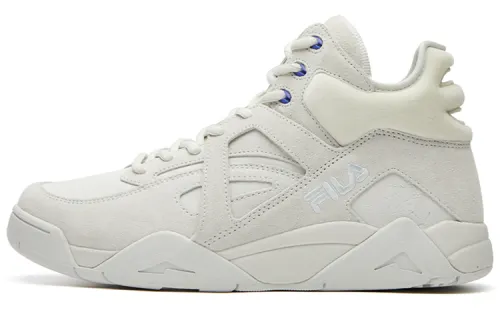 FILA FUSION Cage Abrasion Resistant Low top Vintage Basketball Shoes Men's Steam Gray