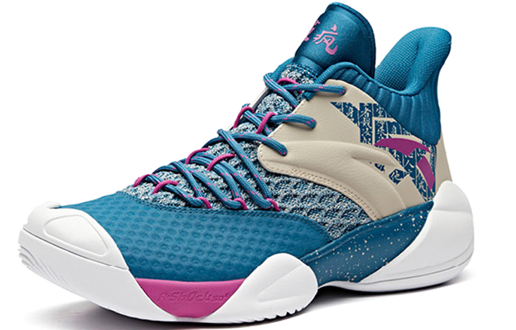 Anta Cushioning Slip Resistant Abrasion Resistant Cushioning Slip Resistant Abrasion Resistant Mid top Basketball Shoes
