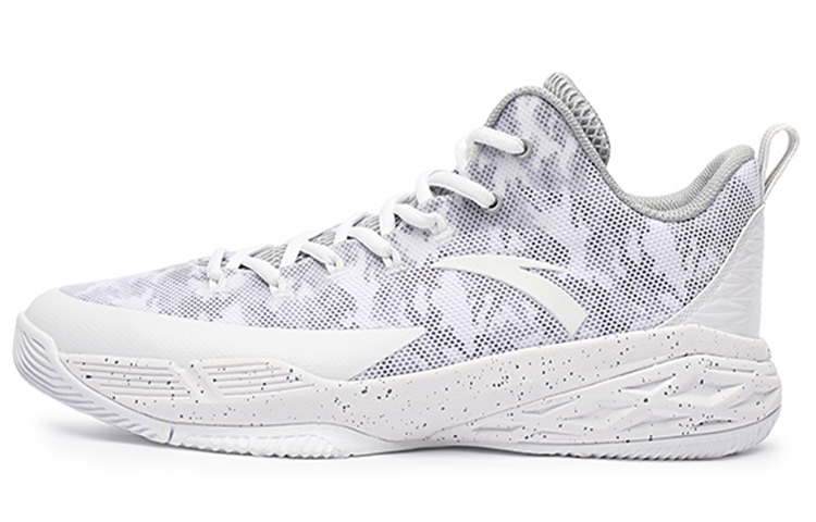 Anta Rhomboid Fabric Cushioning Slip Resistant Abrasion Resistant Breathable Low top Performance Basketball Shoes Men's