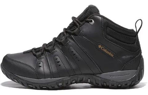 Columbia Cushioning Slip Resistant Abrasion Resistant Waterproof Thermal Mid top Mountaineering Shoes Men's
