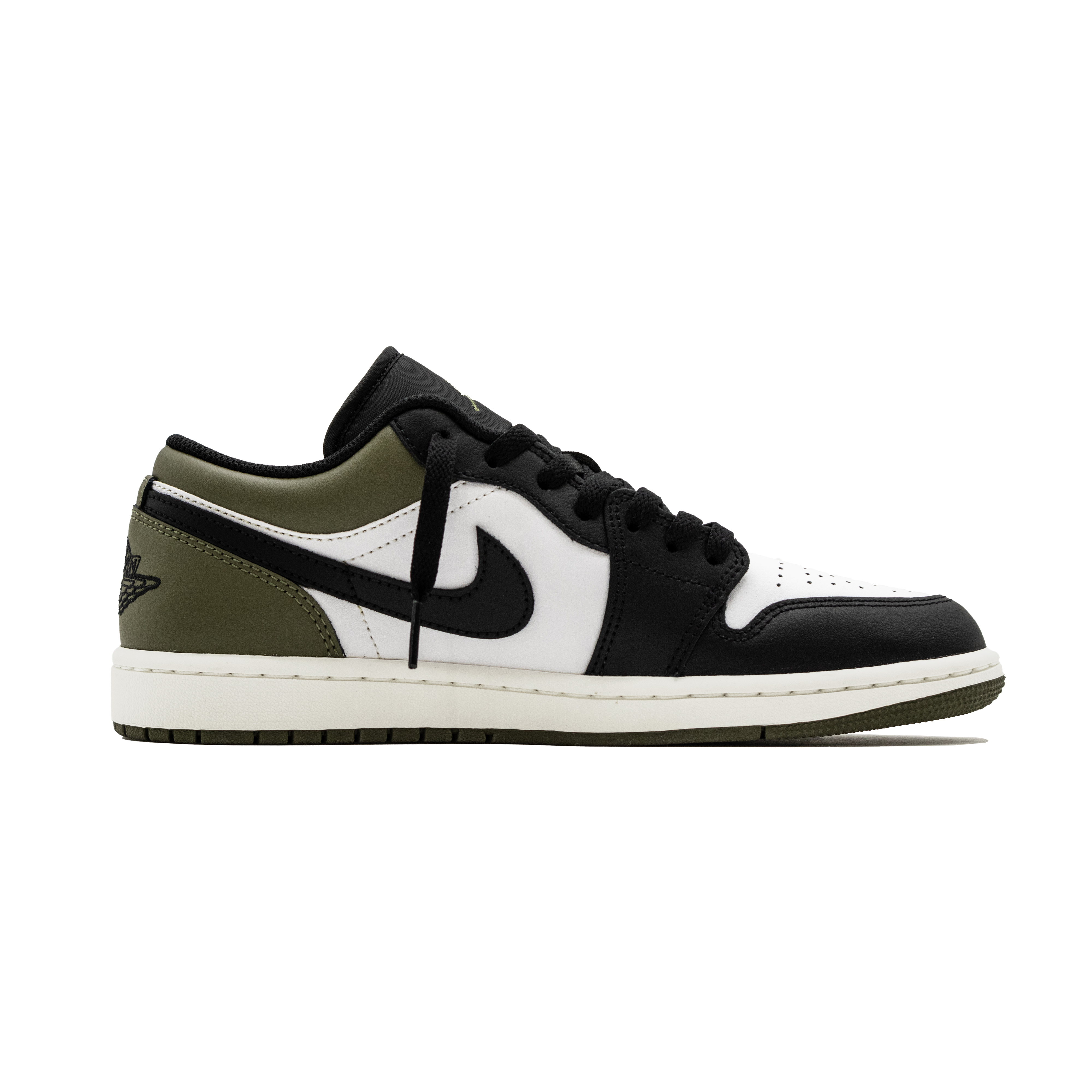 Jordan Air Jordan 1 ‘Obsidian Moss’ Low top Vintage Basketball Shoes Unisex Black Green White