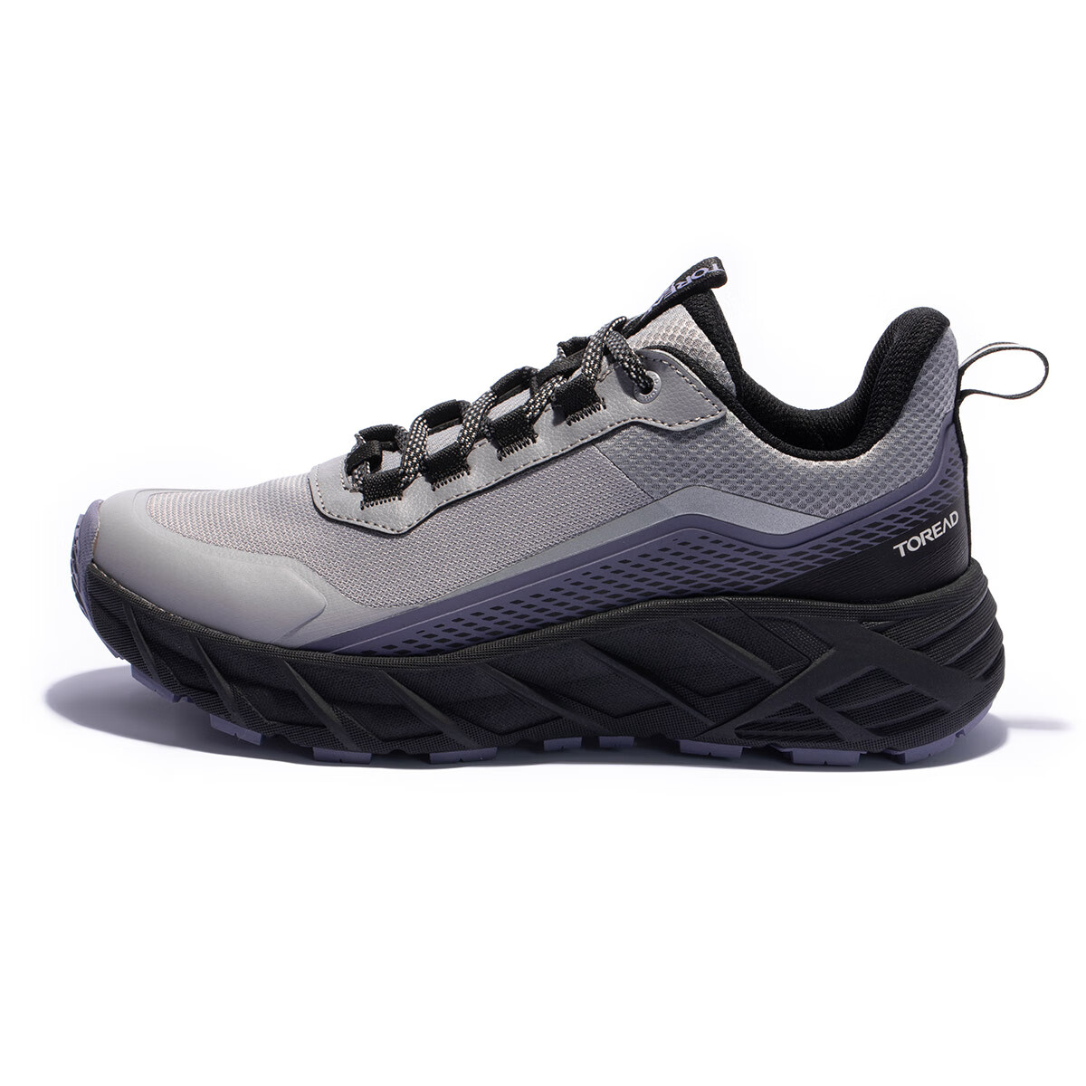 TOREAD Outdoor Sports Slip Resistant, Abrasion Resistant, Breathable Low top Hiking Shoes Women’s Warm Gray Black