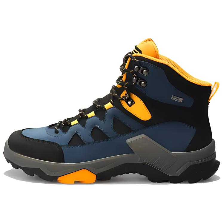 XGN Cow Leather, Textile Slip Resistant, Abrasion Resistant, Waterproof High top Hiking Shoes Men’s