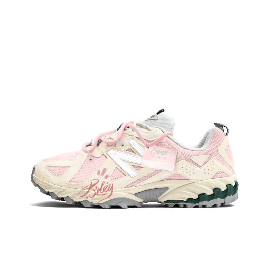 New Balance 610T Abrasion Resistant Low top Hiking Shoes Unisex Yellow Pink