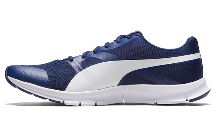 PUMA Flexracer Low top Skateboard Shoes Unisex White Dark Blue