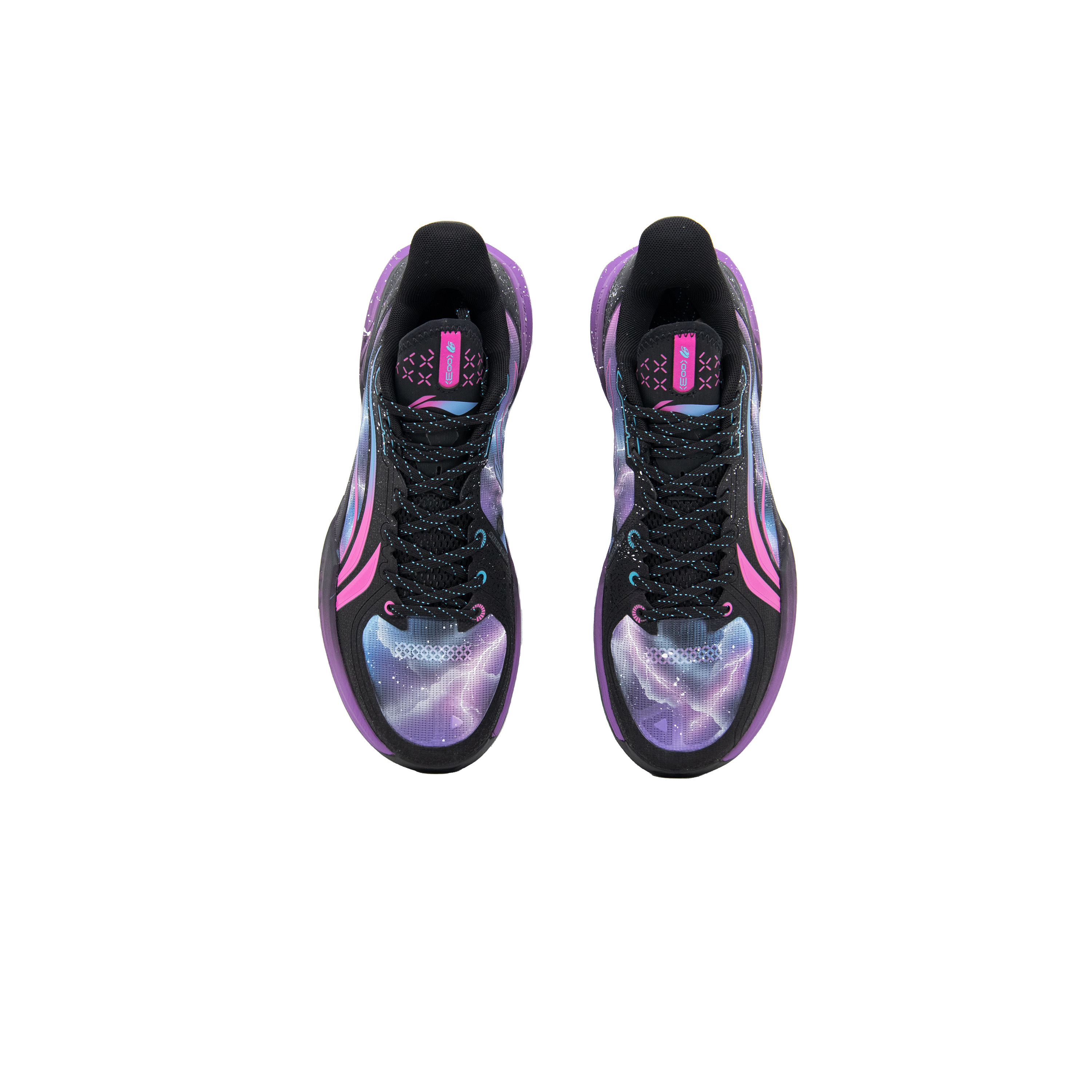 Li Ning Light Speed 3 Cushioning Slip Resistant Rebound Low top Basketball Shoes Men’s Black Purple