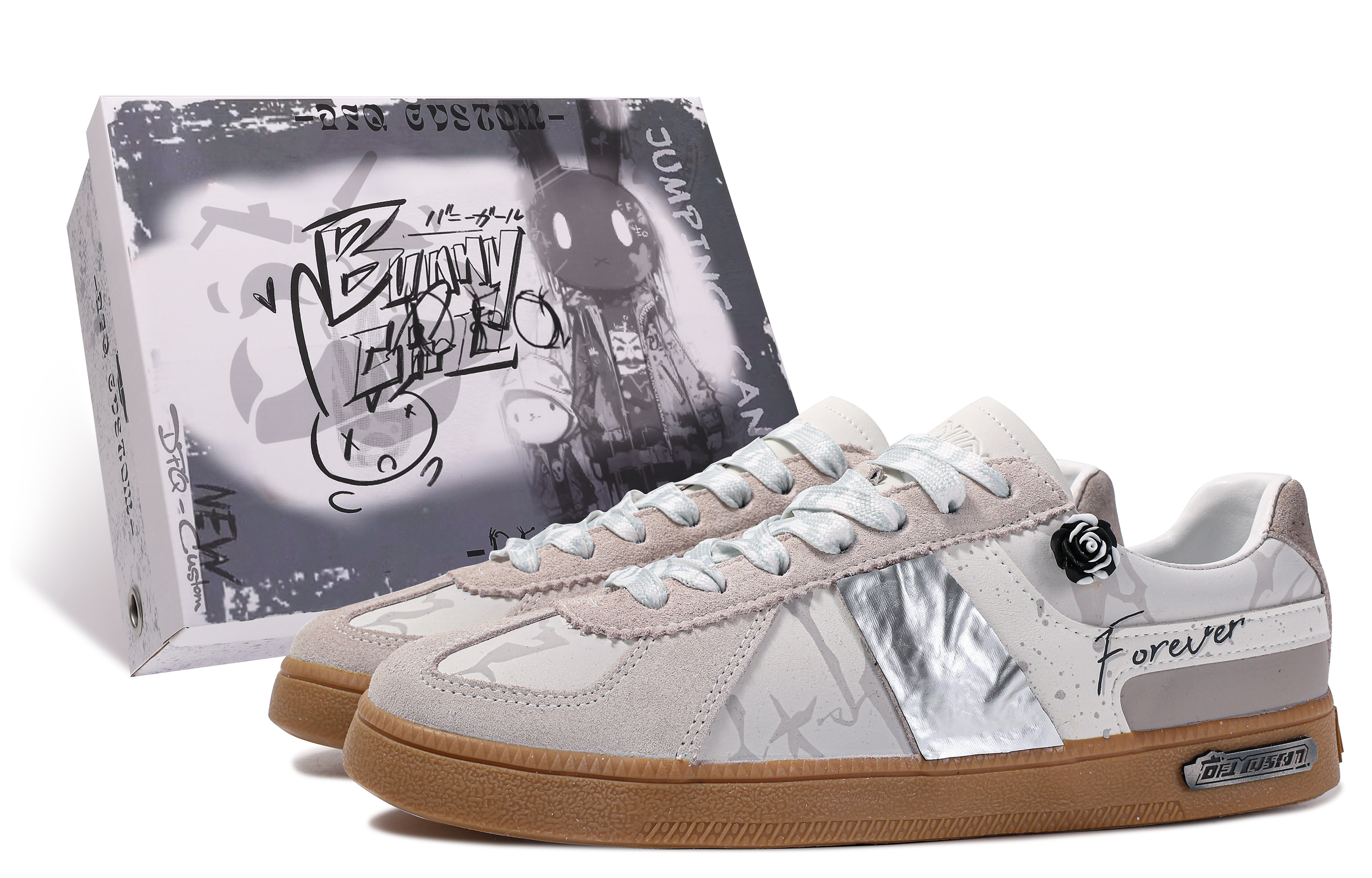 Li Ning Yunchuan Low top Skateboard Shoes Men's Gray White