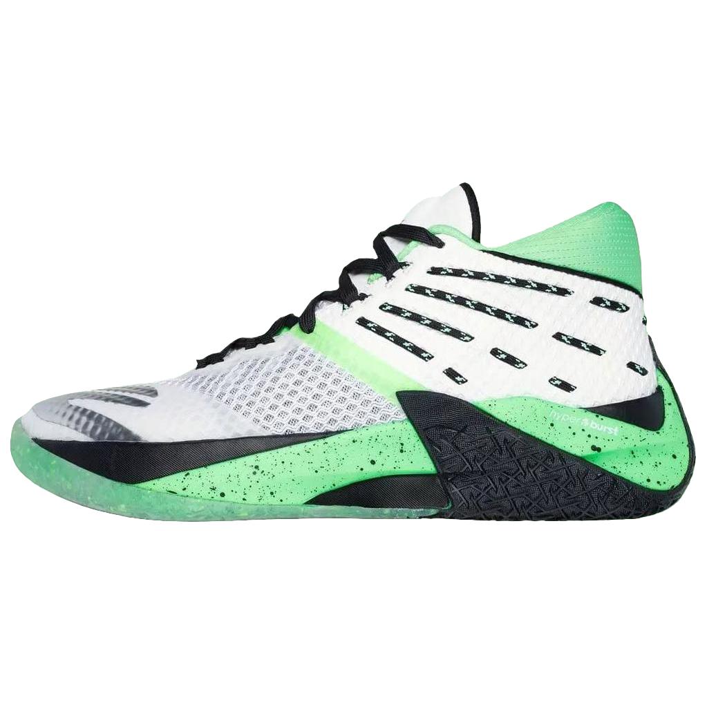 Skechers Skechers SKX Reign White Black Lime comfortable and versatile mid-top basketball shoes for men and women, white, green and black