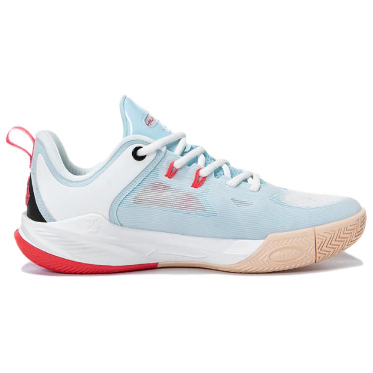 Erke Obedient And Humble Comfortable Slip Resistant Low top Basketball Shoes Men’s White Blue
