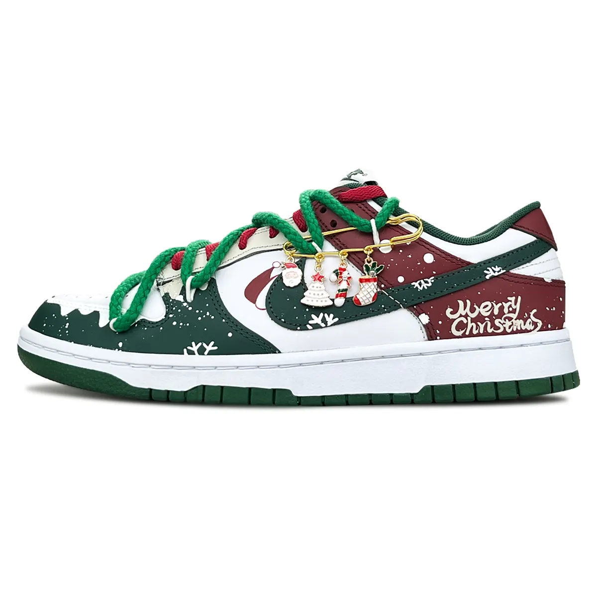 Nike Dunk Cushioning Abrasion Resistant Cushioning, Wear Resistant Low top Skateboard Shoes Unisex Green