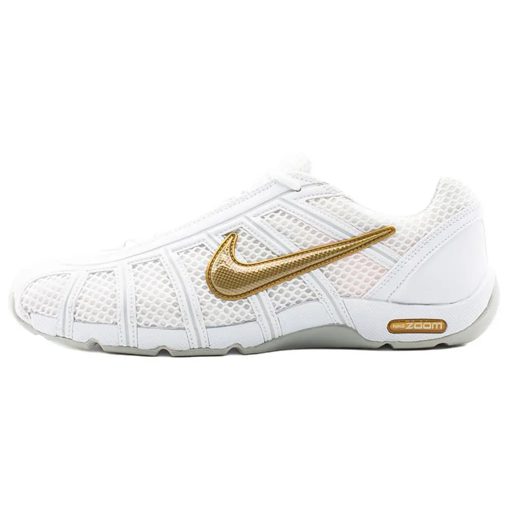 Nike Air Zoom Fencer Abrasion Resistant, Breathable, And Lightweight Support Training Shoes Unisex White Gold