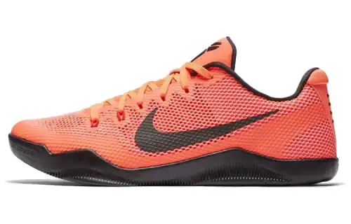Nike Kobe 11 Barcelona EM Low Barcelona practical anti-slip lightweight low-top basketball shoes men's volcano red