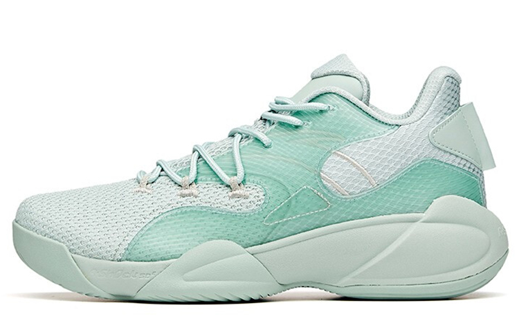 Anta Cushioning Slip Resistant Abrasion Resistant Low top Basketball Shoes Men’s Pea Green