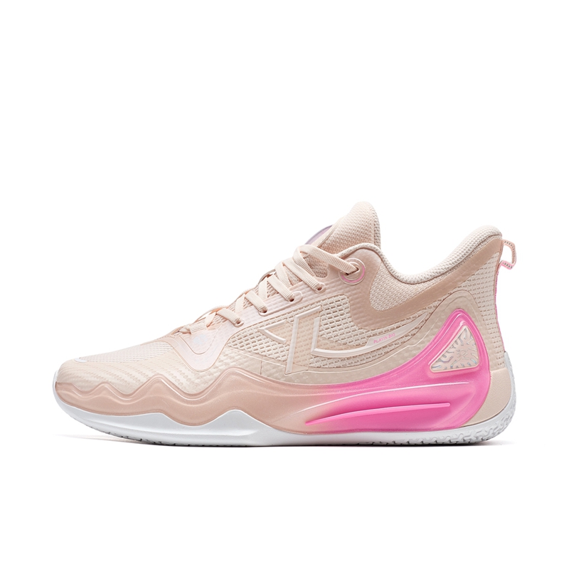 XTEP Abrasion Resistant Cushioning Coverage Low top Basketball Shoes Men’s Pink