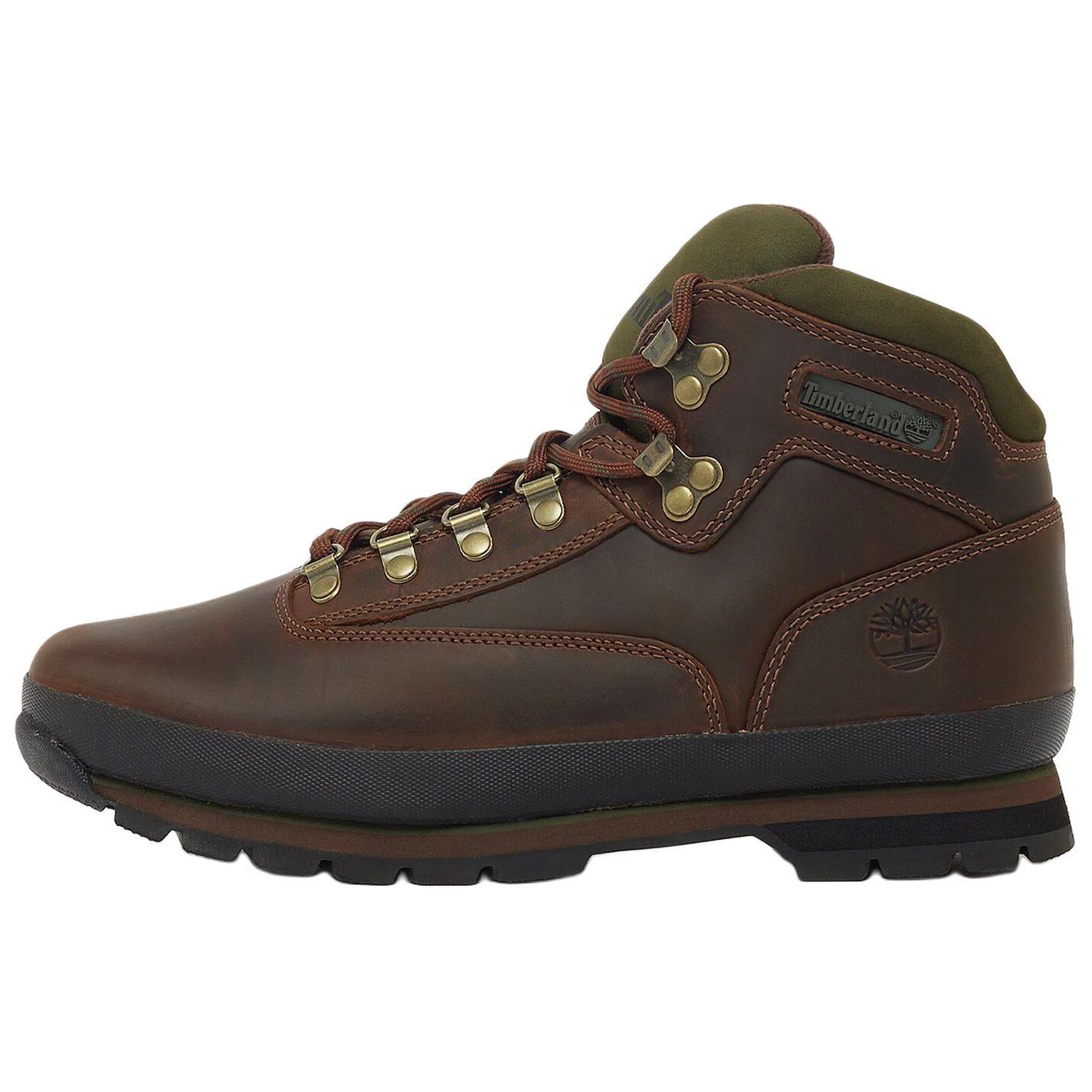 Мужские ботинки Timberland euro hiker Leather (коричневые)