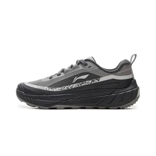 Li Ning Outdoor CF Tracing, Yijie Lite 2.0 Abrasion Resistant Support Low top Hiking Shoes Men's Black Gray