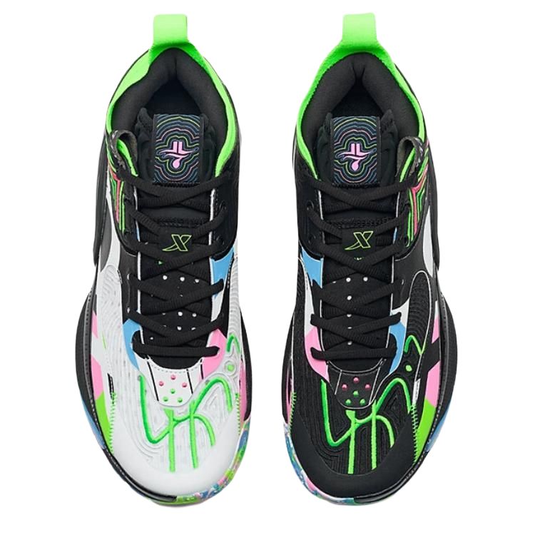 XTEP Jeremy Lin 6 Wear resistant And Lightweight Low top Basketball Shoes Men’s Black Green