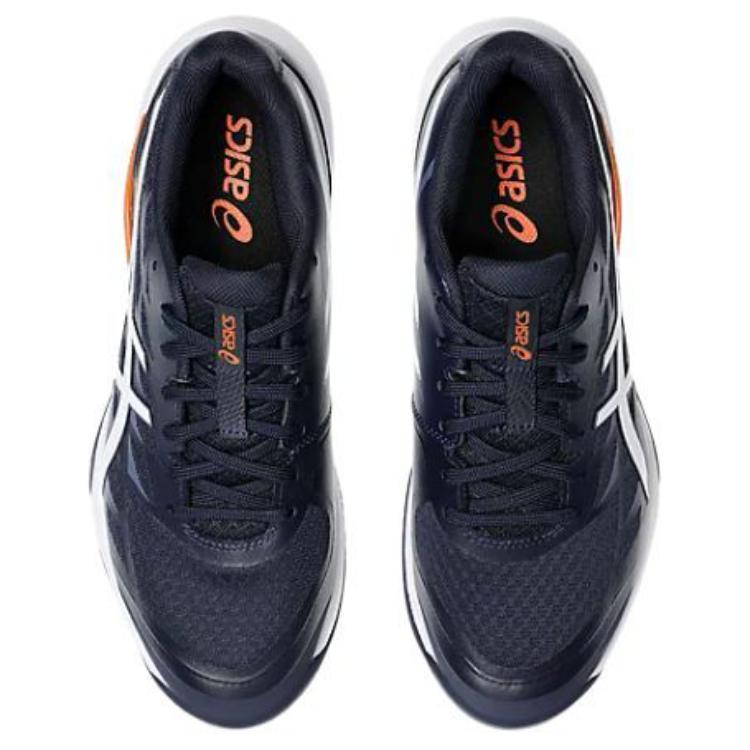 ASICS Gel Tactic 12 Artificial Leather Abrasion Resistant Low top Training Shoes Men’s Black White Orange