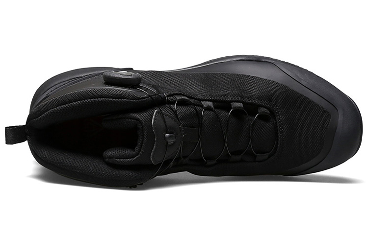 HUMTTO Mid top Mountaineering Shoes Men's Black