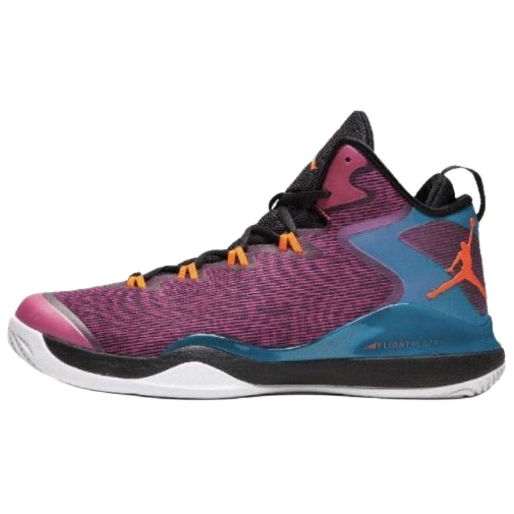 Jordan Super.Fly 3 Slip Resistant Abrasion Resistant Mid top Basketball Shoes Unisex Pink Black