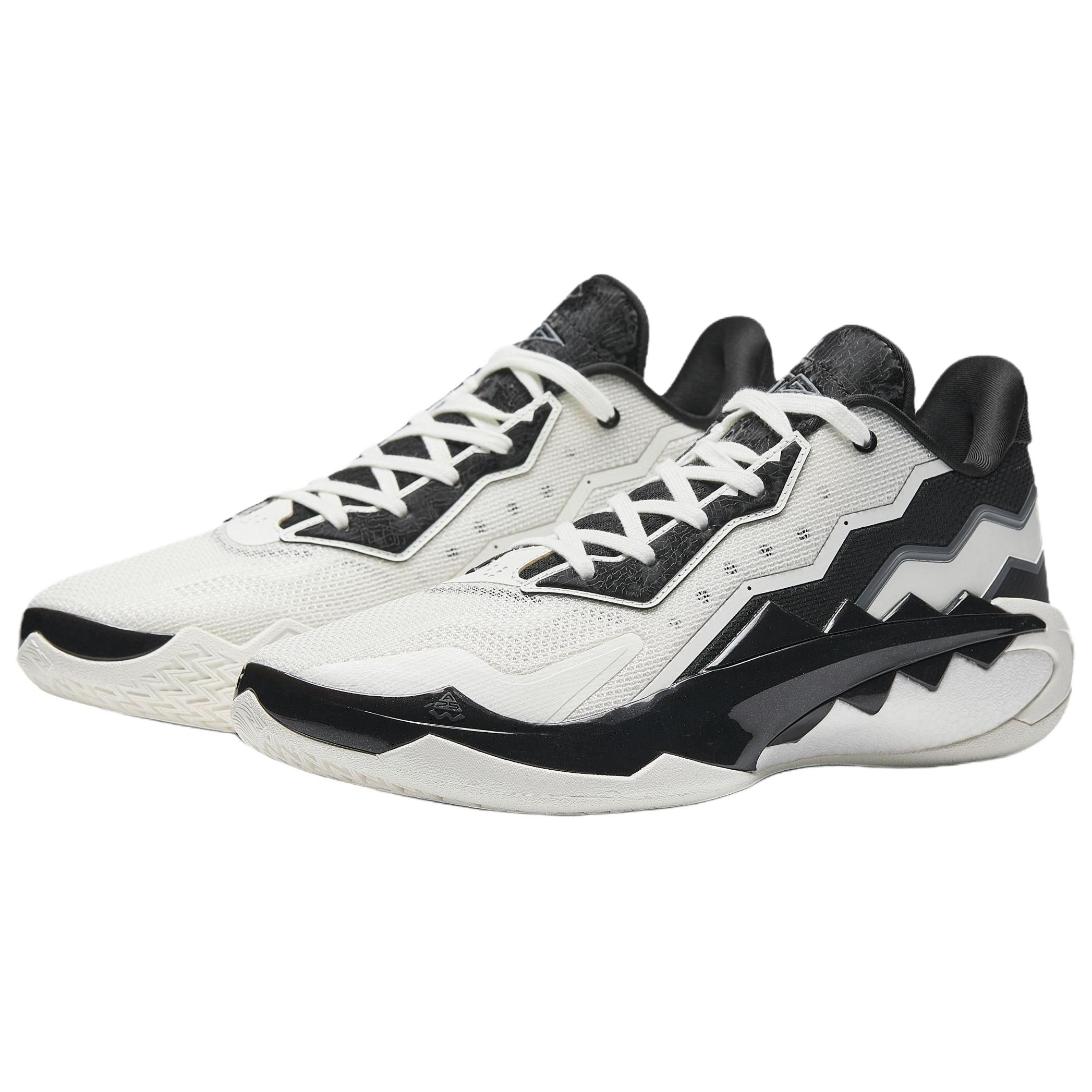Anta Cushioning, Wear Resistant Low top Basketball Shoes Men’s White Black
