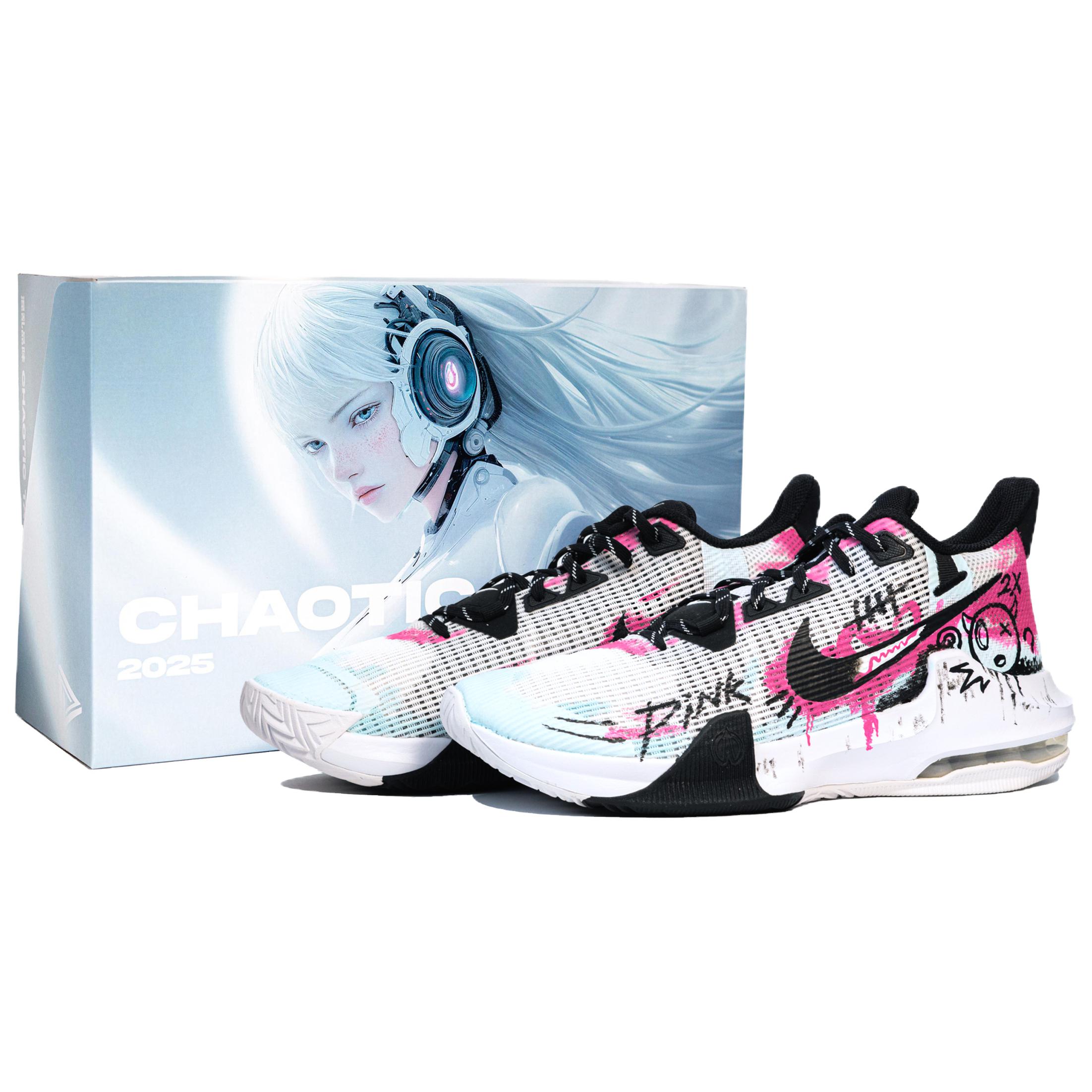 Nike Air Max Impact 3 Cushioning Low top Basketball Shoes Men’s Pink Blue