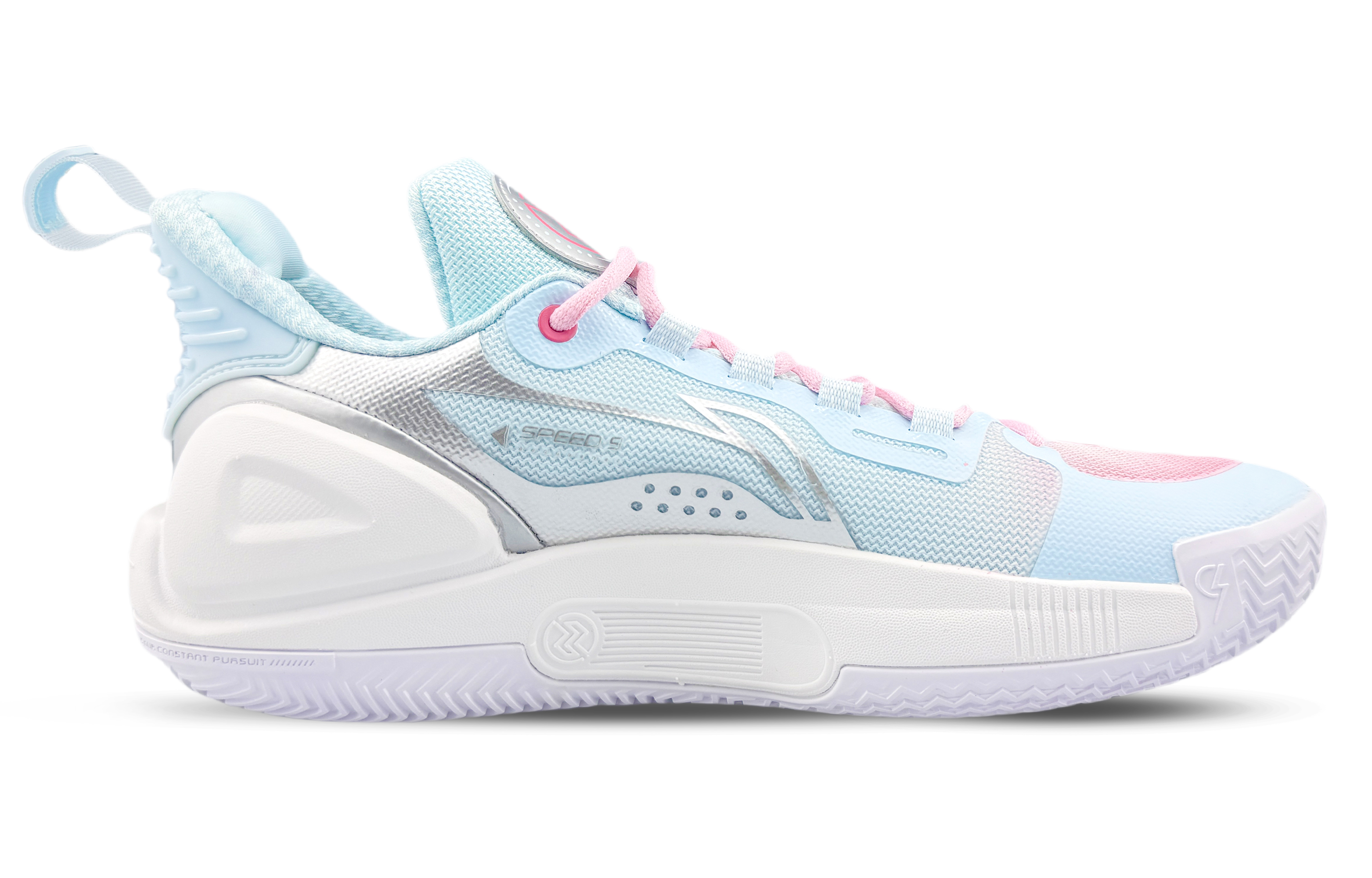 Li Ning Speed 9 Slip Resistant, Abrasion Resistant, Rebound Low top Basketball Shoes Men’s Light Blue