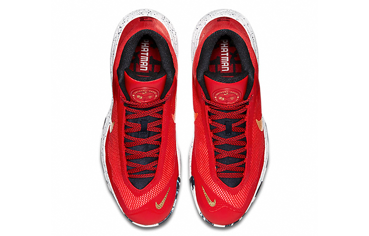 Мужские кроссовки Nike Air Max Audacity (красно-золотые) — фото 4