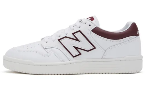 480 New Balance 'White Burgundy'