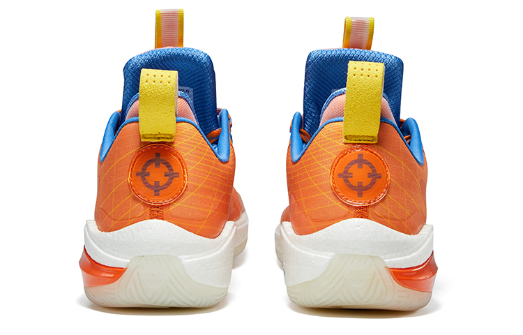 RIGORER Stop Ge 1.0 Basketball Shoes Unisex Low Top Orange Red/Lemon/University Blue