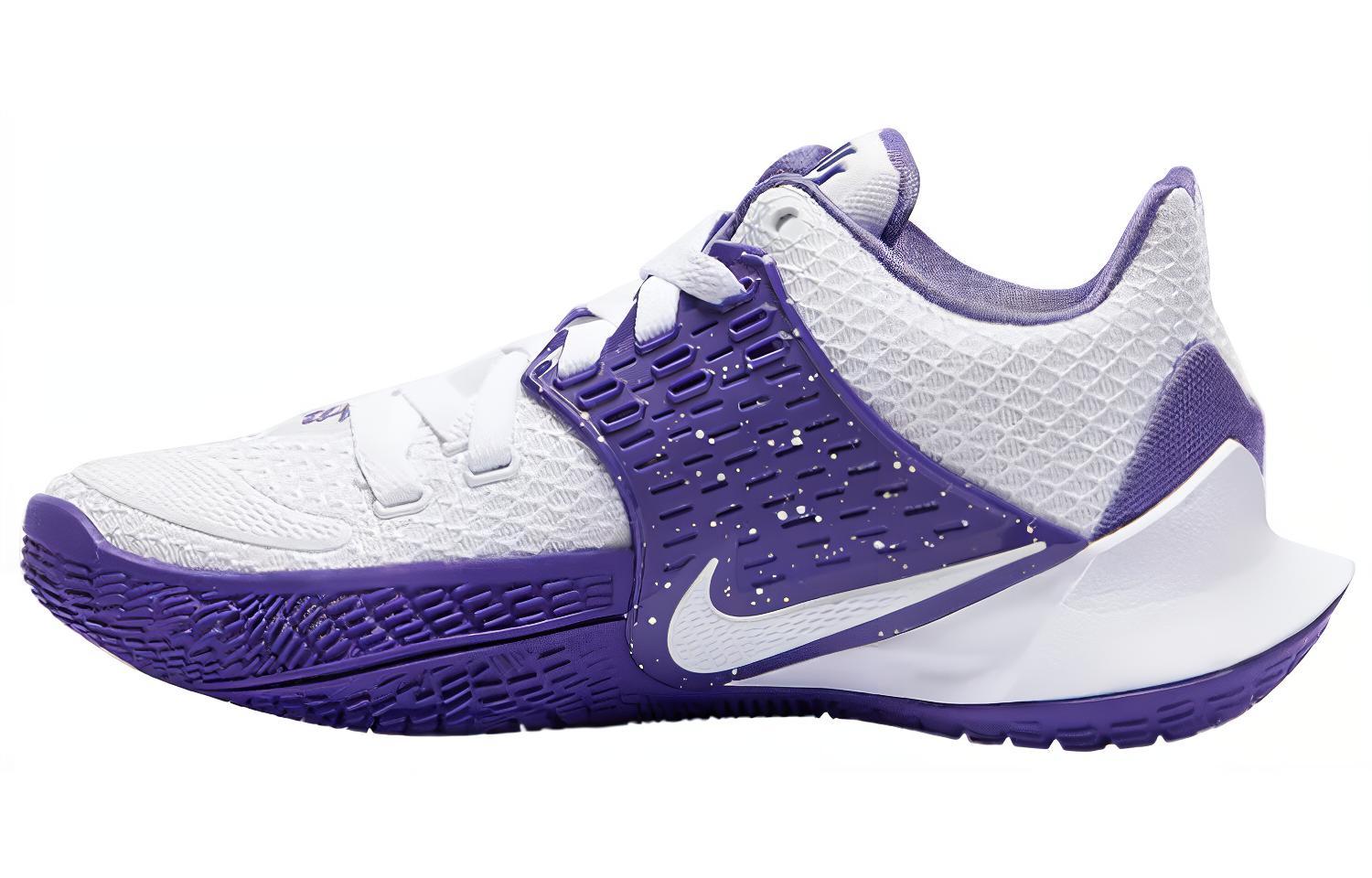 Nike Kyrie Low 2 Practical, non-slip, lightweight, low-top, basketball shoes, men and women, white and purple