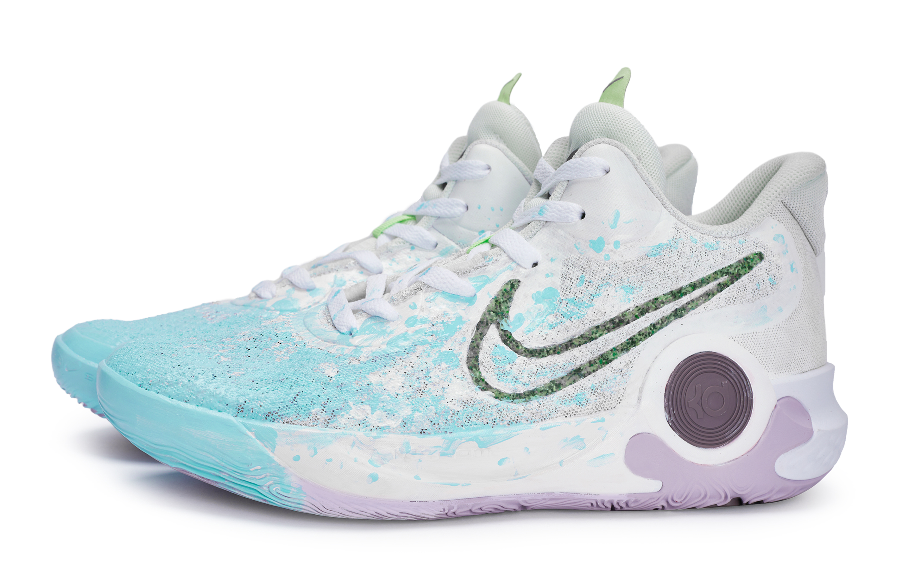 Nike KD Trey 5 IX Mid top Vintage Basketball Shoes Unisex White Blue
