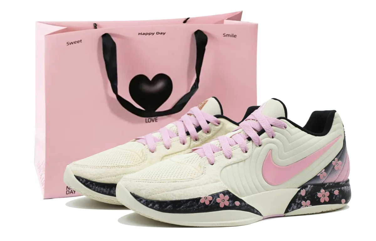 Nike Ja 2 Low top Basketball Shoes Men's Beige Pink