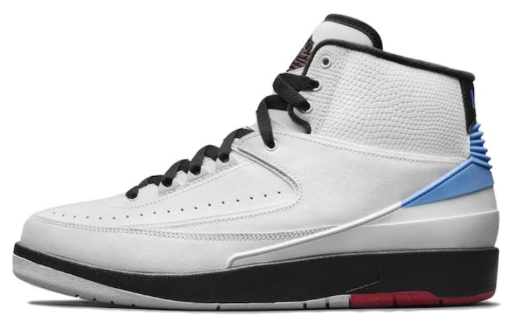 Jordan Air Jordan 2 Retro Alumni UNC Synthetic Leather Slip Resistant High top Vintage Basketball Shoes Men's