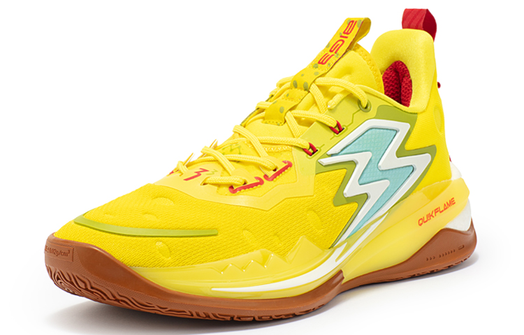 361° Big3 3.0 Pro SpongeBob Cushioning Slip Resistant Abrasion Resistant Coverage Low top Basketball Shoes Men’s Yellow