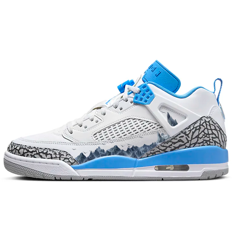 Jordan Spizike Vintage Basketball Shoes Unisex Low Top Blue/White